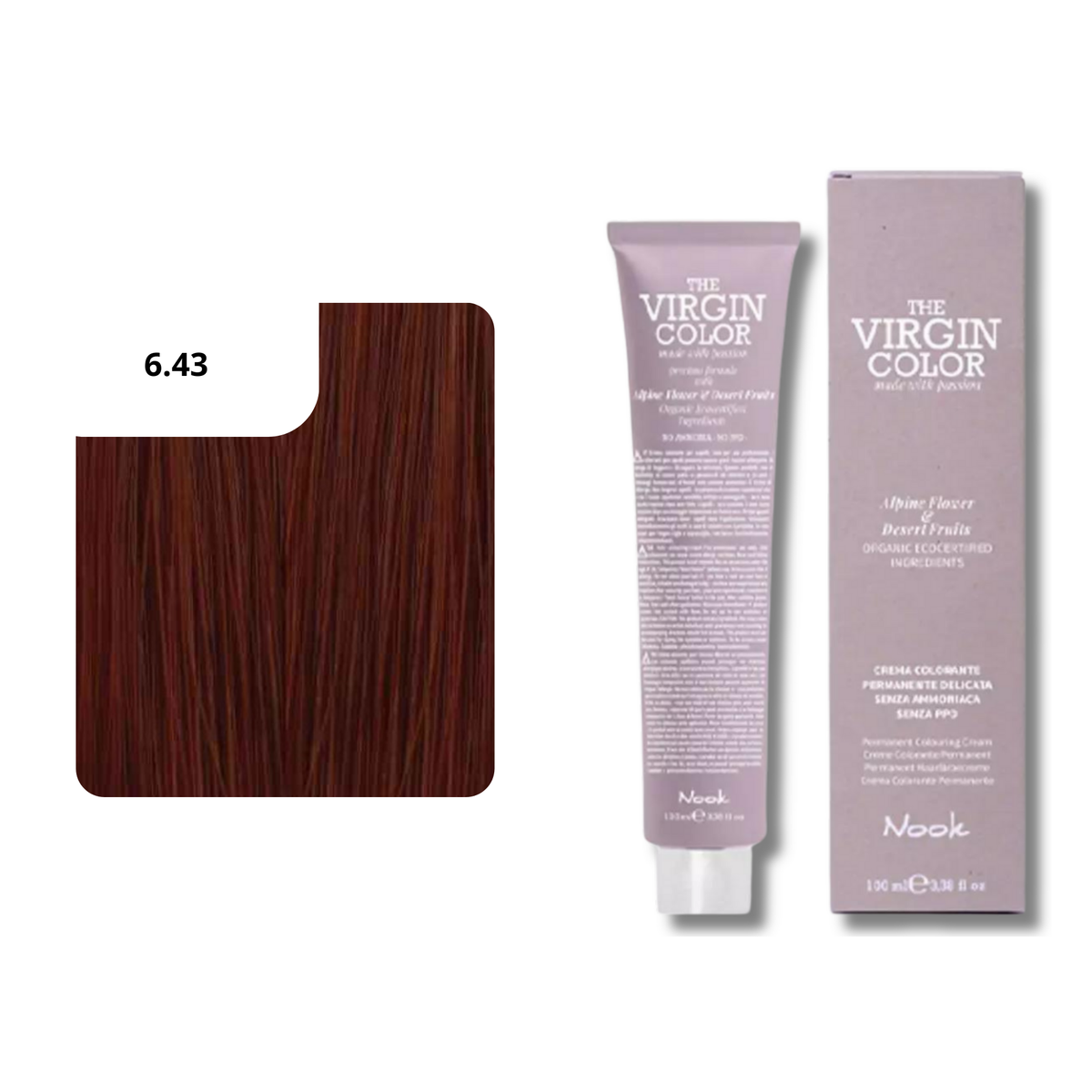 CT-17463.55_Nook Virgin Color Haarfarbe 6.43 - Dunkel-Kupfer-Goldblond 100 ml