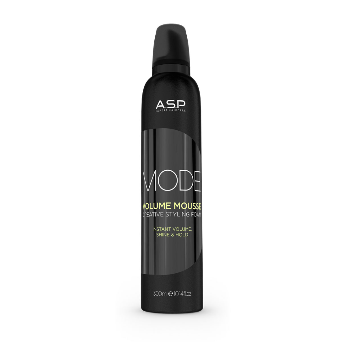 ASP MODE Volume Mousse Schaumfestiger: Anwendung, Vorteile und wichtige Inhaltsstoffe für sofortiges Volumen, Glanz und langanhaltenden Halt
