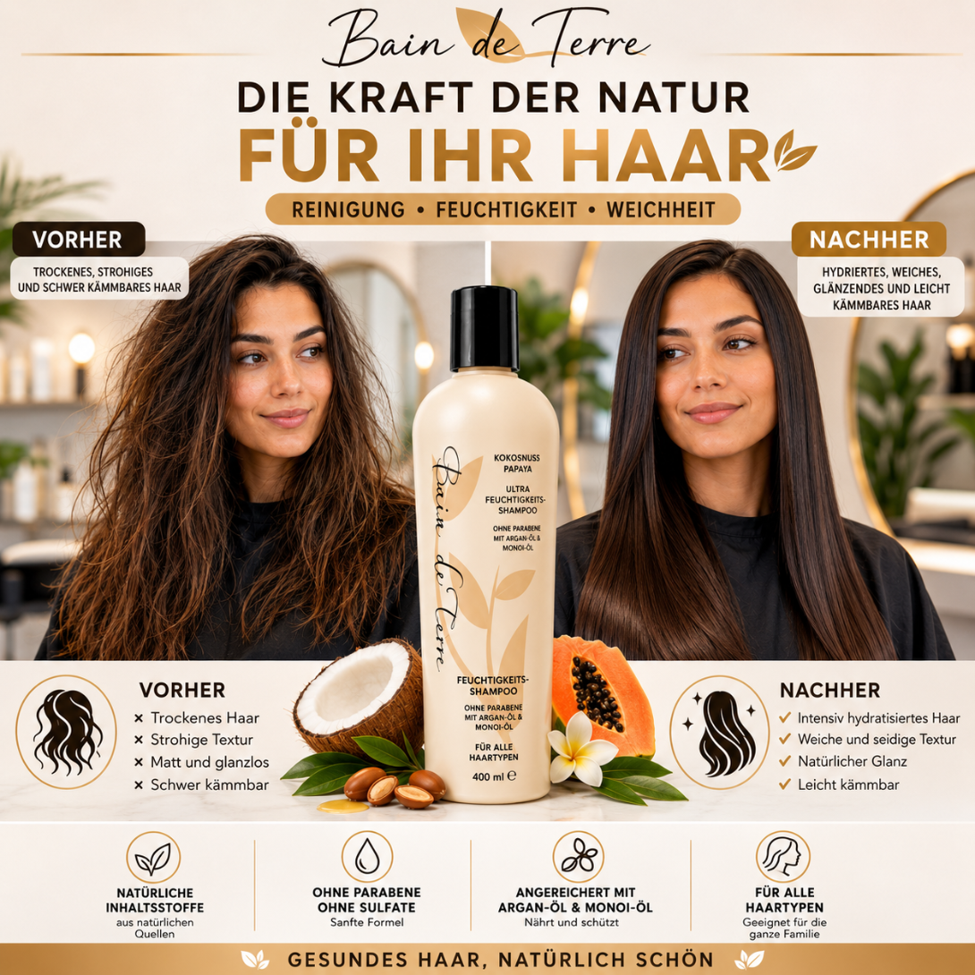 Bain de Terre Coconut Papaya Ultra Hydrating Shampoo