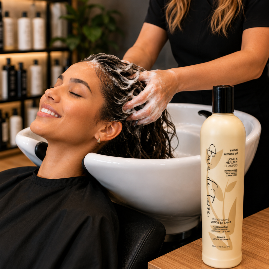 Bain de Terre Sweet Almond Oil Long & Healthy Shampoo