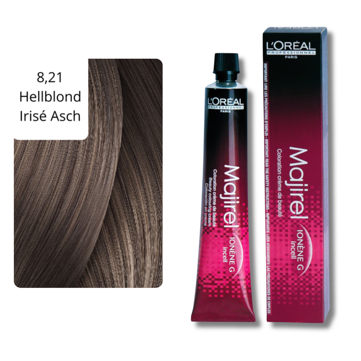 CT-10092.57_CT-10092.154_Loreal Majirel Haarfarbe 50 ml - 8,21 Hellblond Irisé Asch