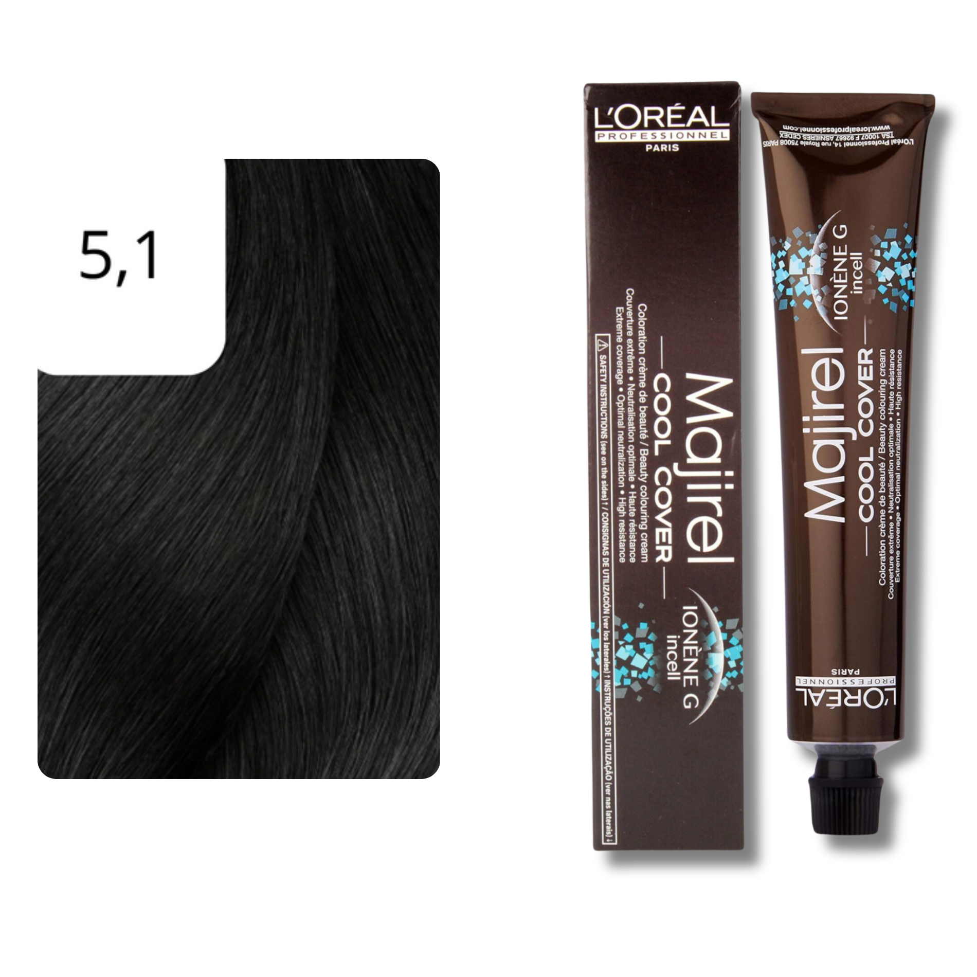 CT-10086.19_L'Oréal Professionnel Majirel Cool Cover Haarfarbe - 5,1 Hellbraun Asch
