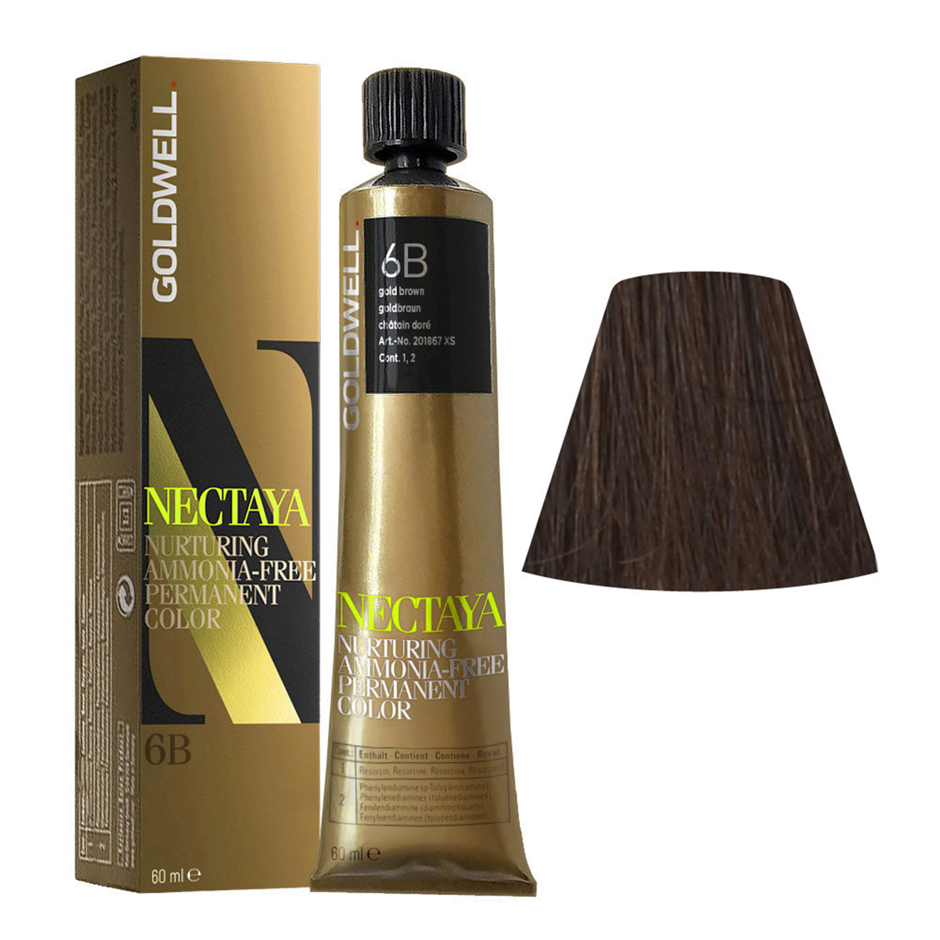 CT-10026.1_Goldwell Nectaya Tube 60ml < 6B - goldbraun