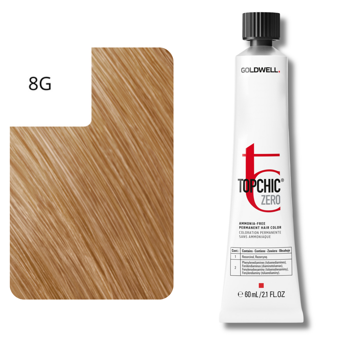 CT-17026.3_Goldwell Topchic Zero Permanente Haarfarbe 60 ml 8G - goldblond