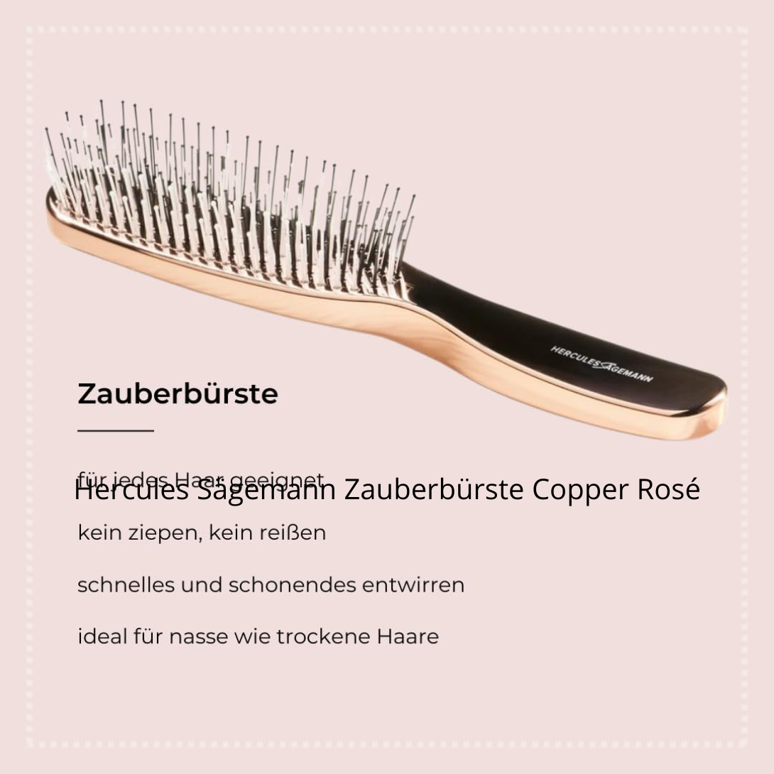 Hercules Sägemann Brosse Magique en Cuivré Rosé
