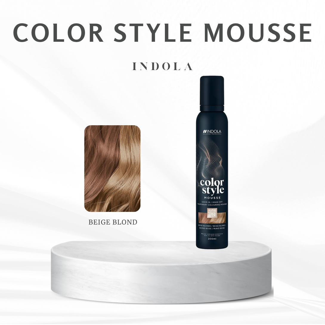 CT-18275.6_Indola Color Style Mousse Beige Blond - 200 ml