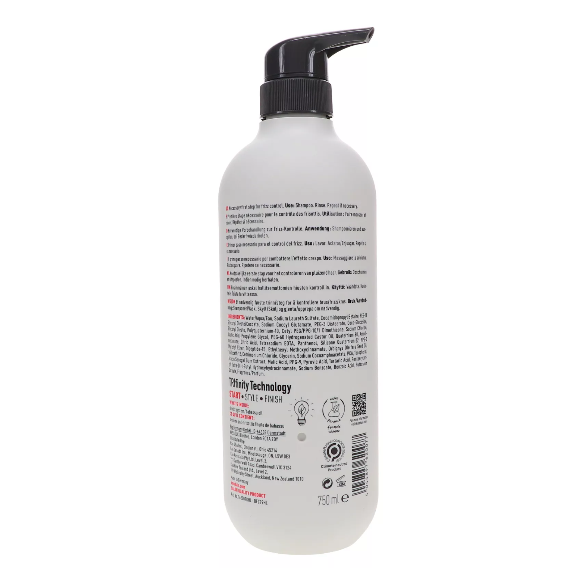 CT-17211.1_KMS Tame Frizz Shampoo - 750 ml