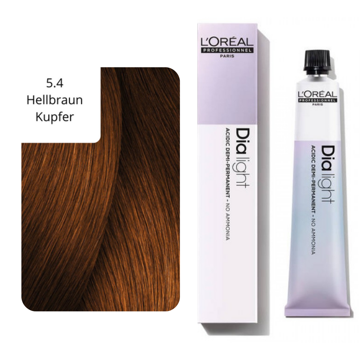 CT-10098.15_L'Oréal Professionnel Dialight Haartönung 5.4 Hellbraun Kupfer 50 ml