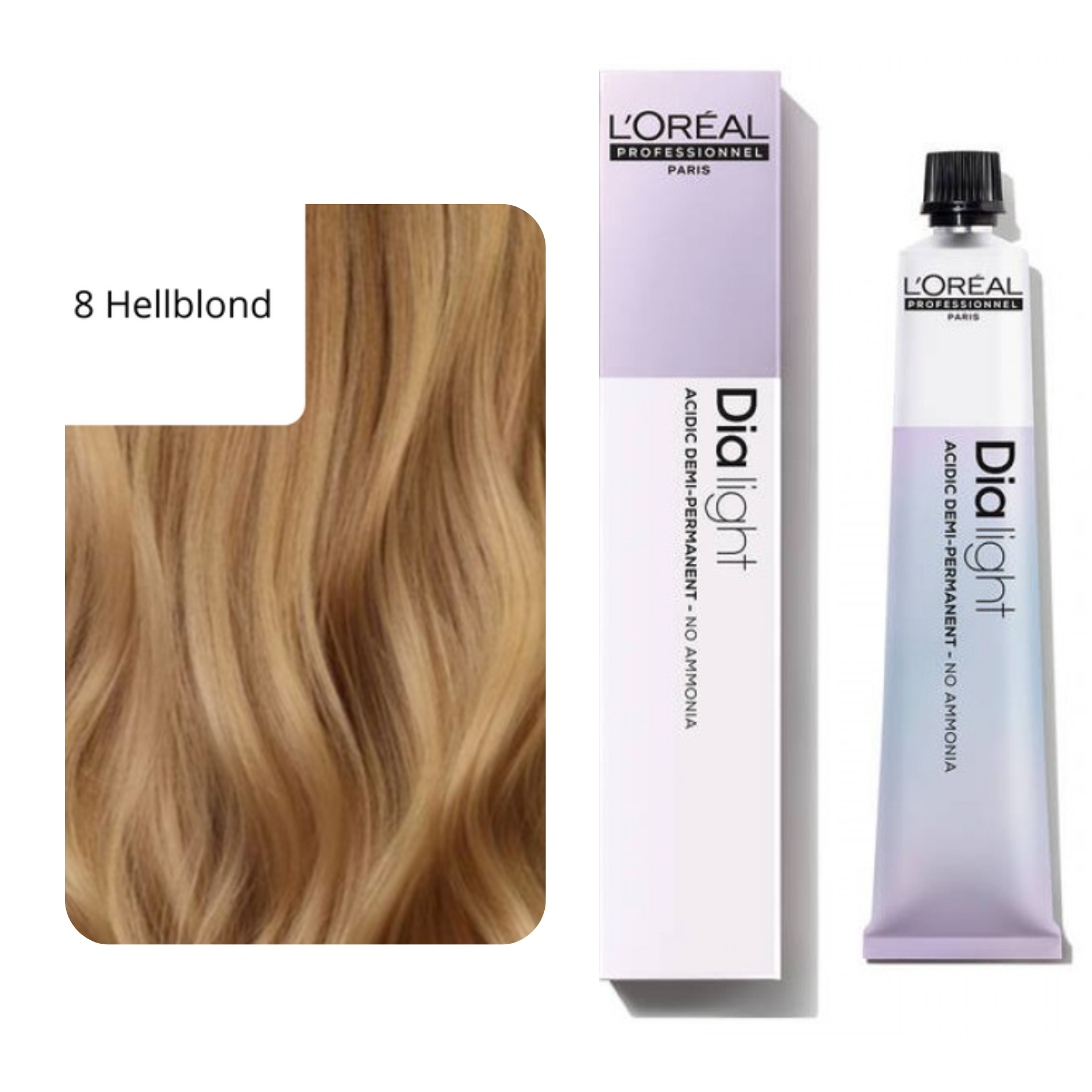 CT-10098.4_L'Oréal Professionnel Dialight Haartönung 8 Hellblond 50 ml