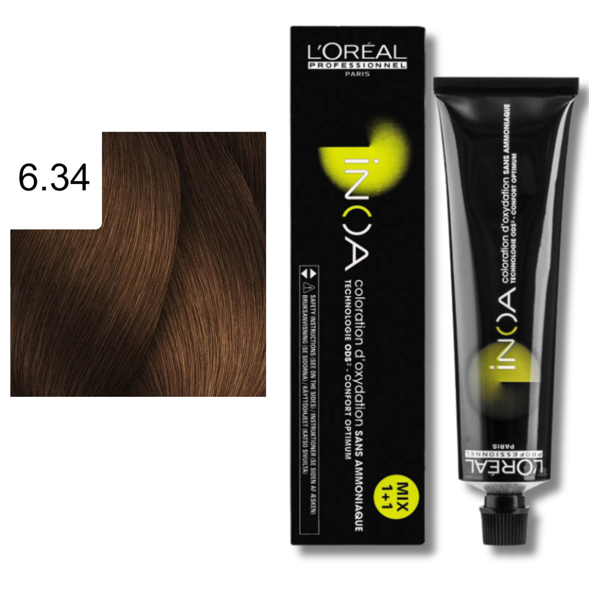 CT-10082.68_CT-10082.38_L'Oréal Professionnel Inoa Haarfarbe 6,34 Dunkelblond Gold Kupfer