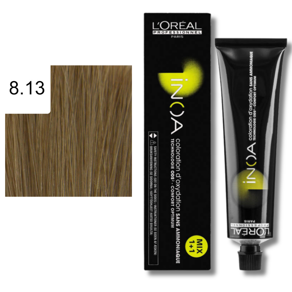 CT-10082.97_CT-10082.38_L'Oréal Professionnel Inoa Haarfarbe 8,13 Hellblond Asch Gold