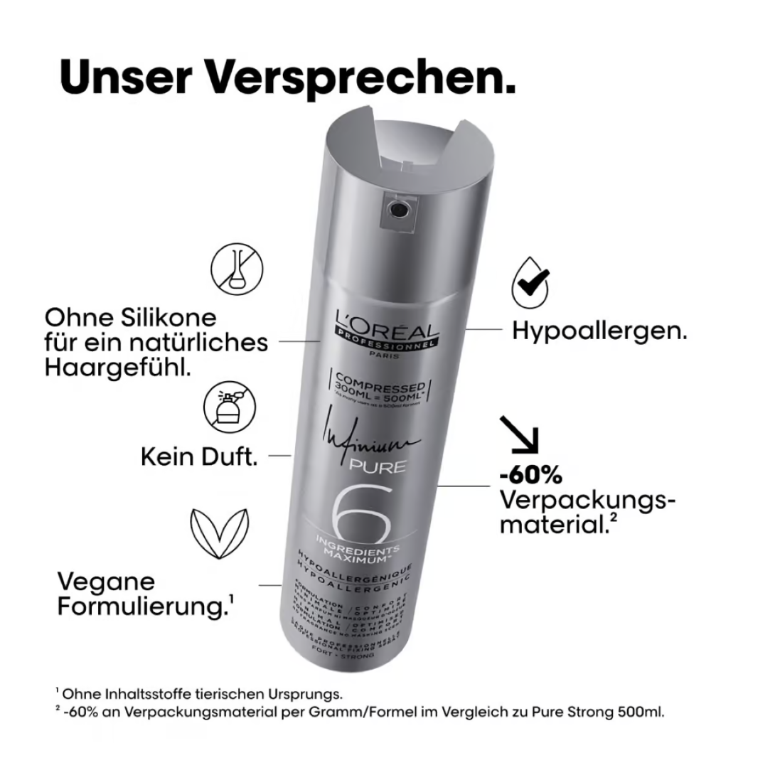 L'Oréal Professionnel Infinium Pure 6 Extra Strong Laque pour Cheveux