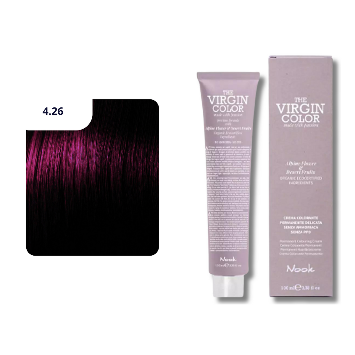 CT-17463.70_Nook Virgin Color 4.26 Kastanienviolett Rot 100 ml