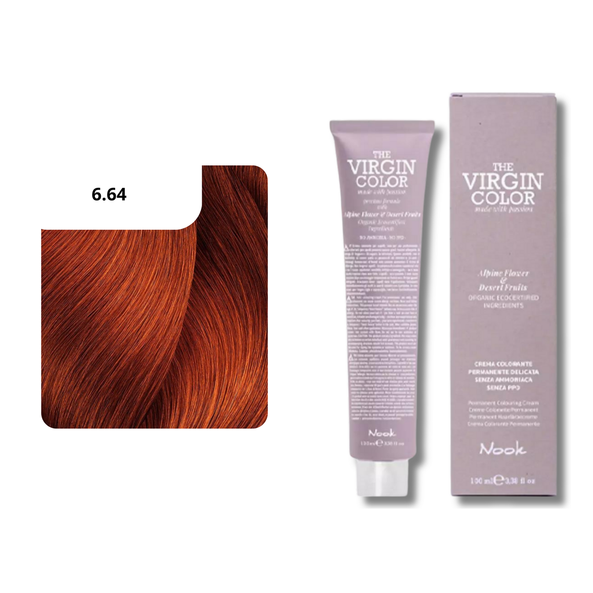 CT-17463.73_Nook Virgin Color Haarfarbe 6.64 Dunkelblond Rot Kupfer 100 ml