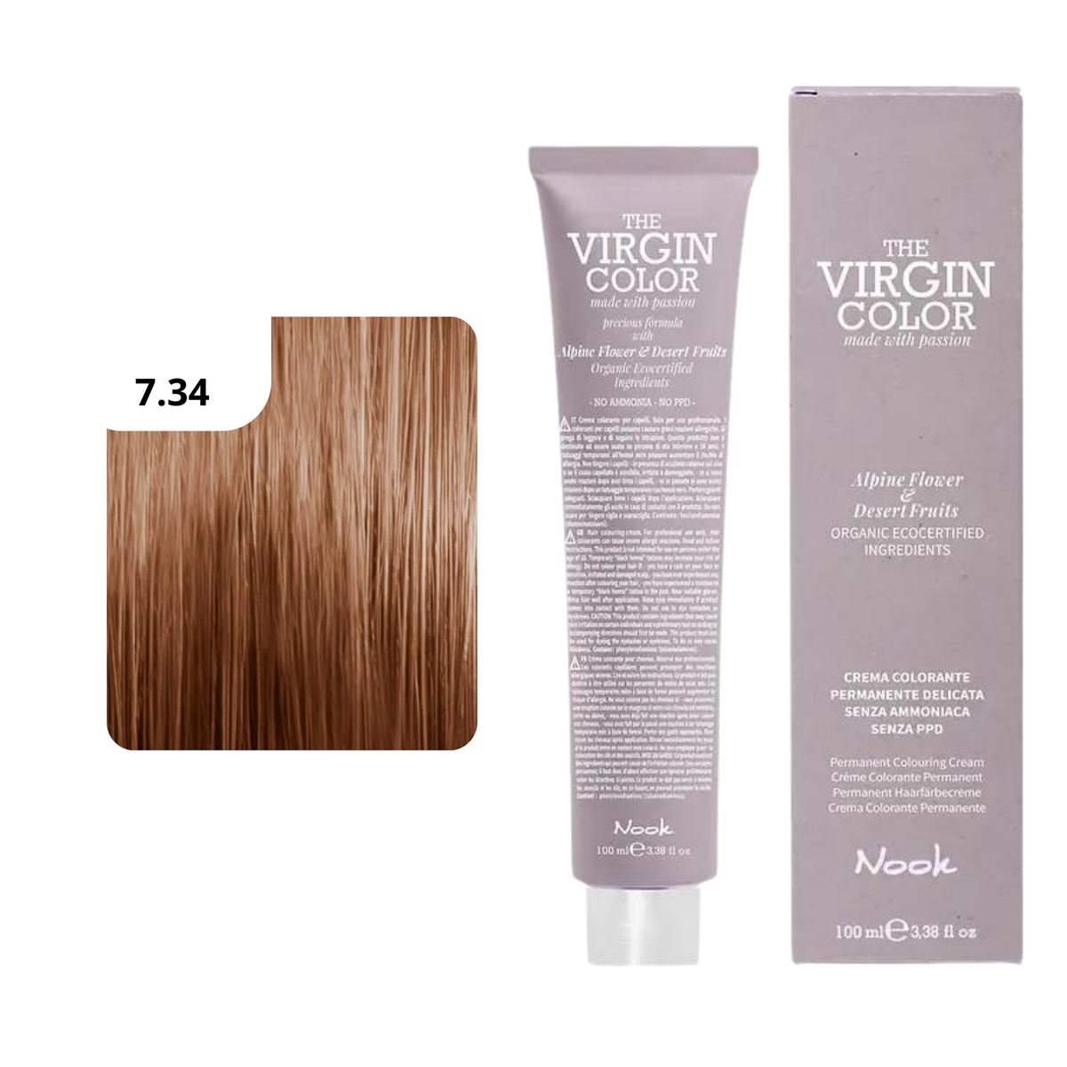 CT-17463.7_Nook Virgin Color Haarfarbe 7.34 Blondes Goldkupfer 100 ml