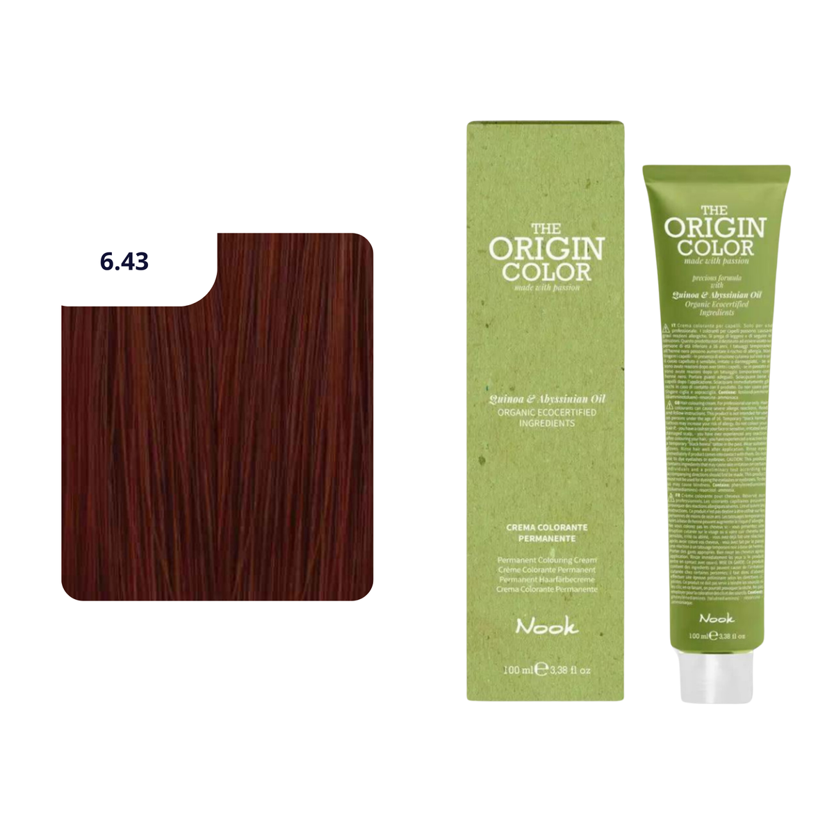 CT-17464.55_Nook Origin Color Haarfarbe 6.43 Dunkelblond kupferfarben 100 ml