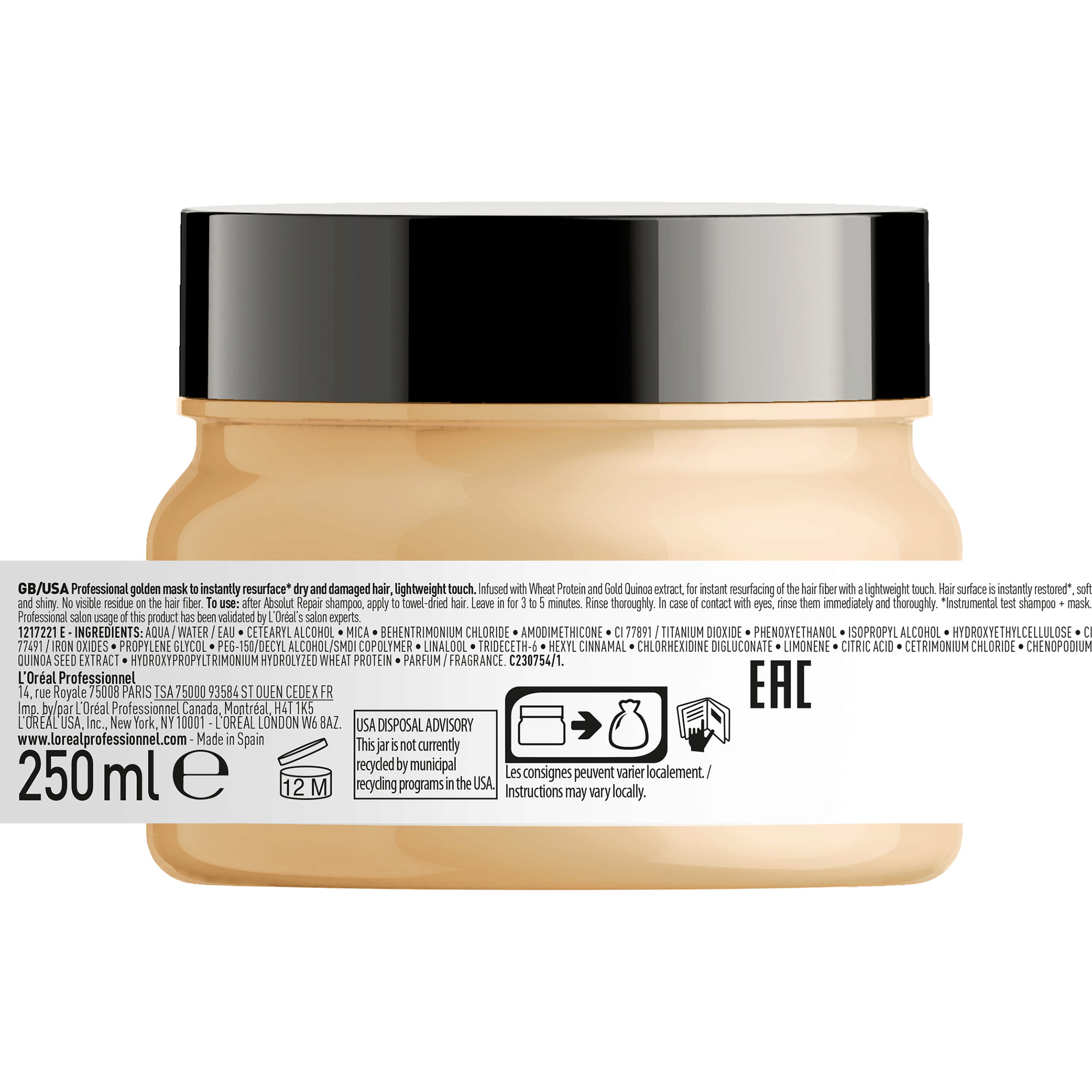 CT-14223_ L'Oréal Professional  Absolut Repair Goldene Maske 250 ml