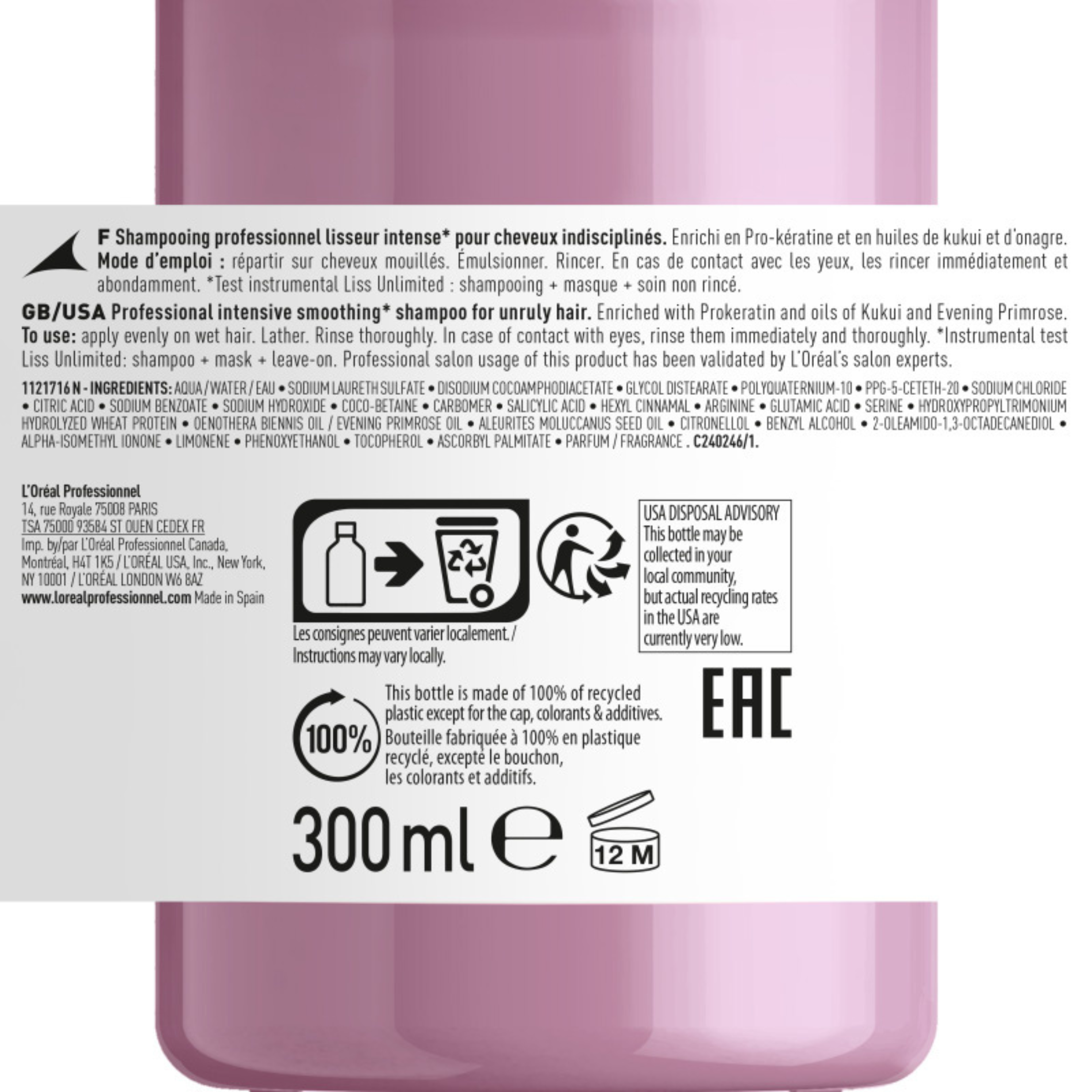 CT-14249.1_L'Oréal  Serie Expert Liss Unlimited Shampoo 300ml