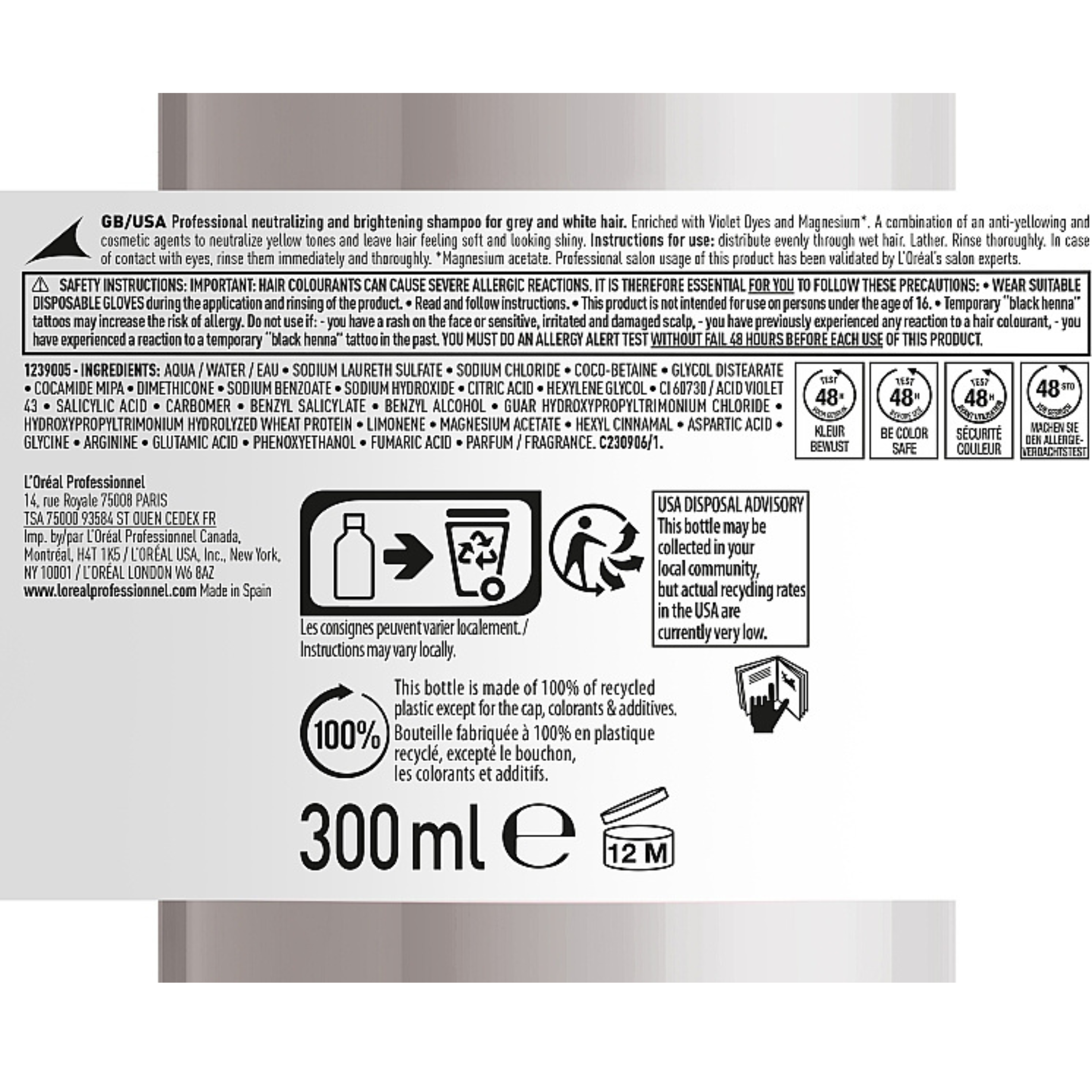 CT-14237.2_L'Oréal Professionnel Serie Expert Silver Shampoo 300ml