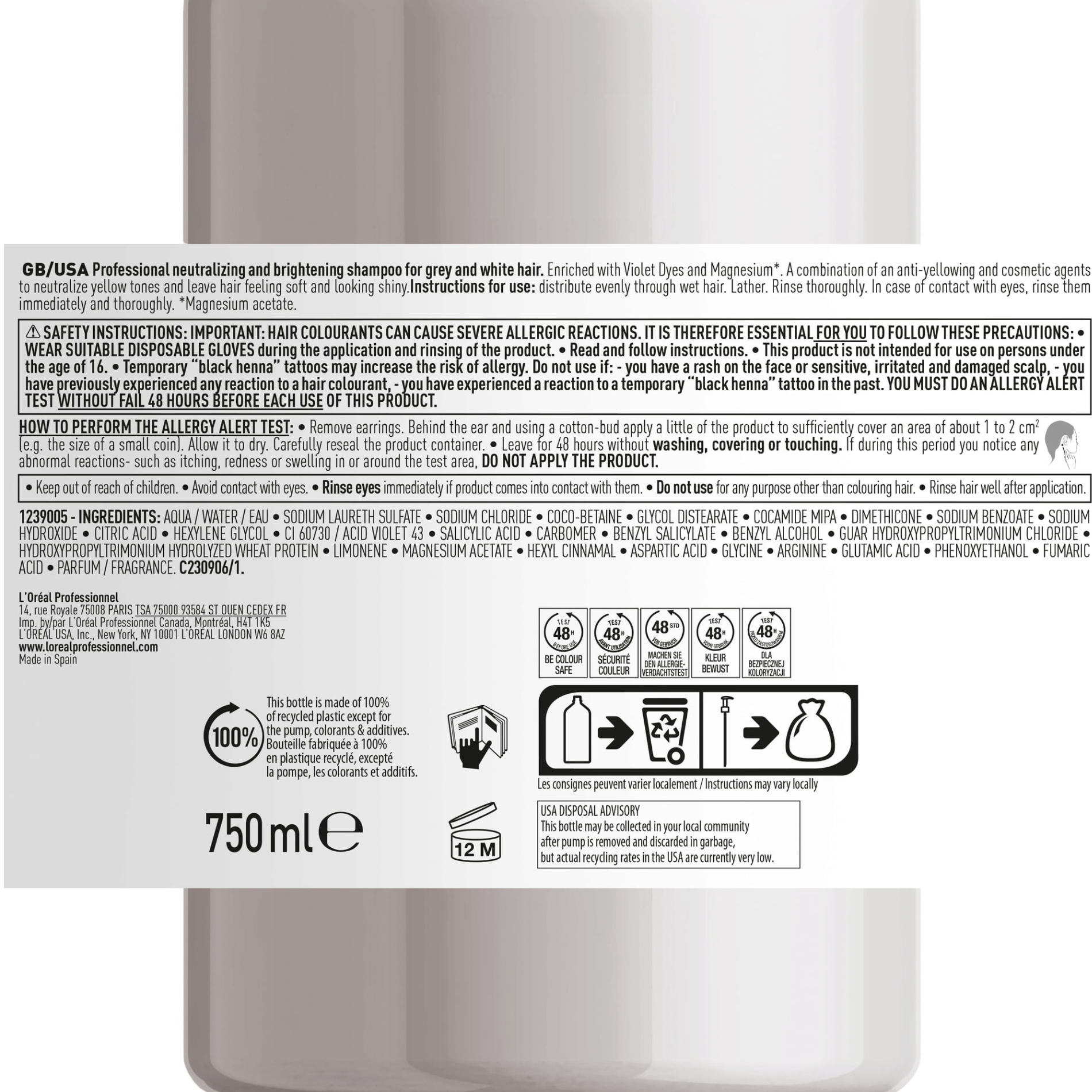 CT-14237_L'Oréal Professionnel Serie Expert Silver Shampoo 750ml