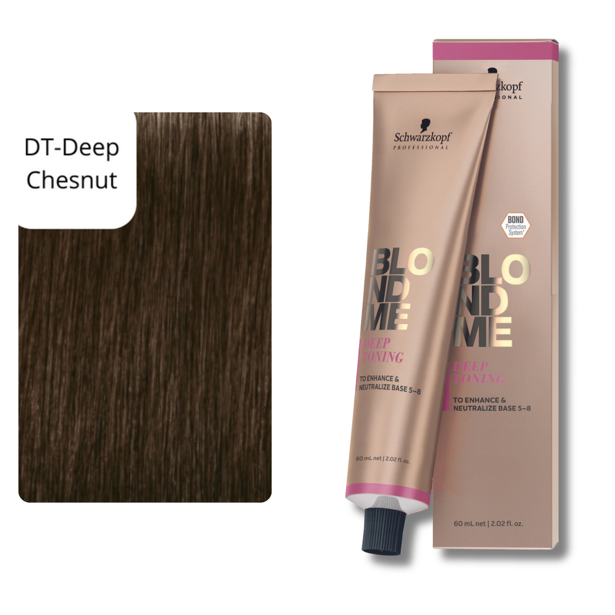 CT-12366.8_Schwarzkopf Professional BLONDME BOND ENFORCING Deep Toning Haarfarbe - DT-Deep Chesnut