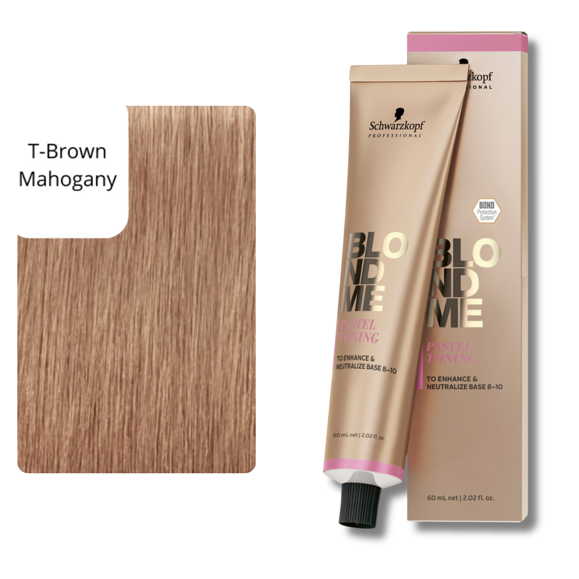 CT-12366.7_Schwarzkopf Professional BLONDME BOND ENFORCING Pastel Toning Haarfarbe -T-Brown Mahogany