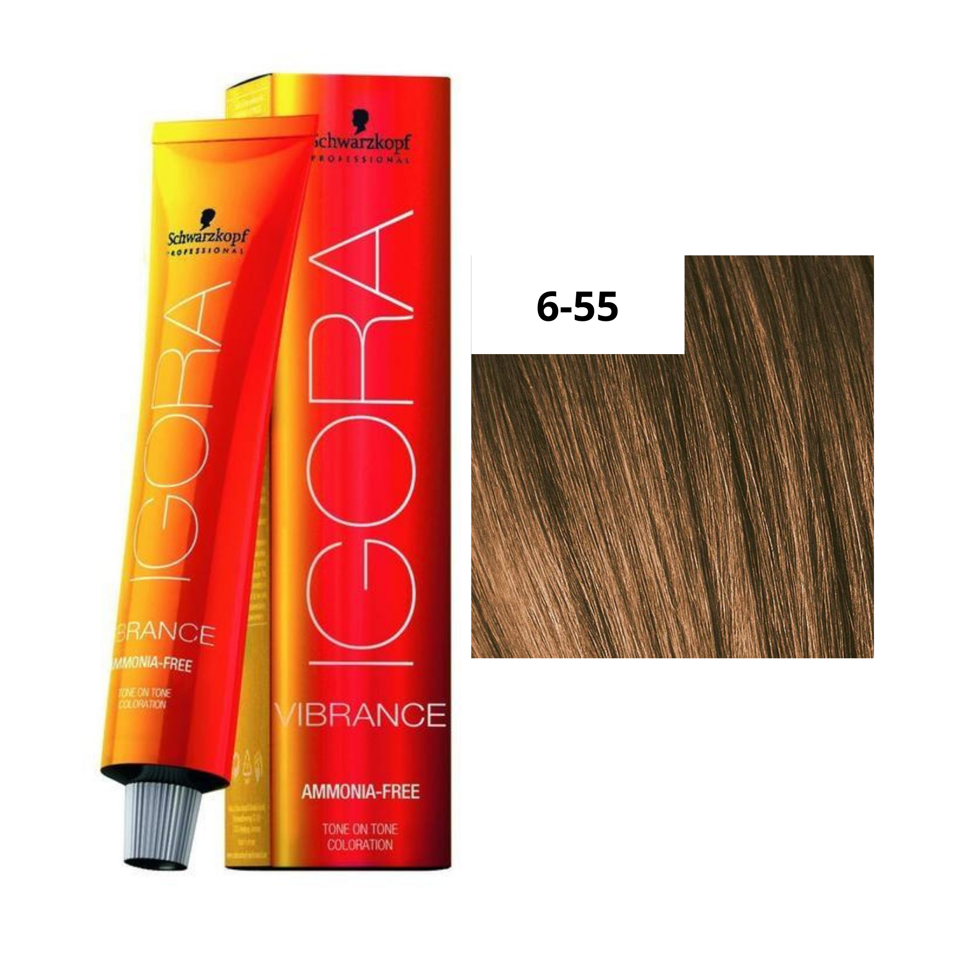 CT-10076.18_Schwarzkopf Professional IGORA VIBRANCE Ammonia-Free - 60 ml -  6-55 Dunkelblond Gold Extra