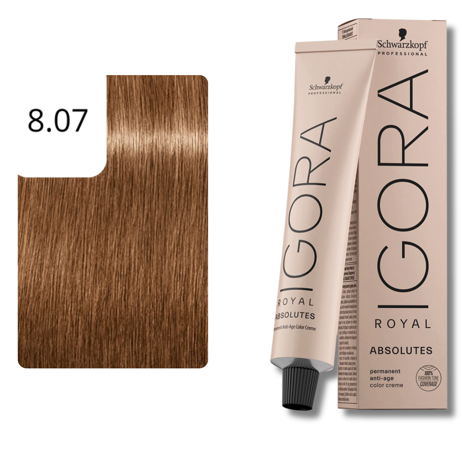 CT-10079.37_Schwarzkopf Professional Igora Royal Absolutes Haarfarbe -  8-07 Hellblond Natur Kupfer