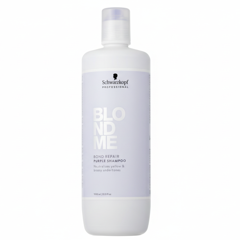 CT-17605.1_Schwarzkopf Professional BLONDME Bond Repair Lila Shampoo - 1000 ml