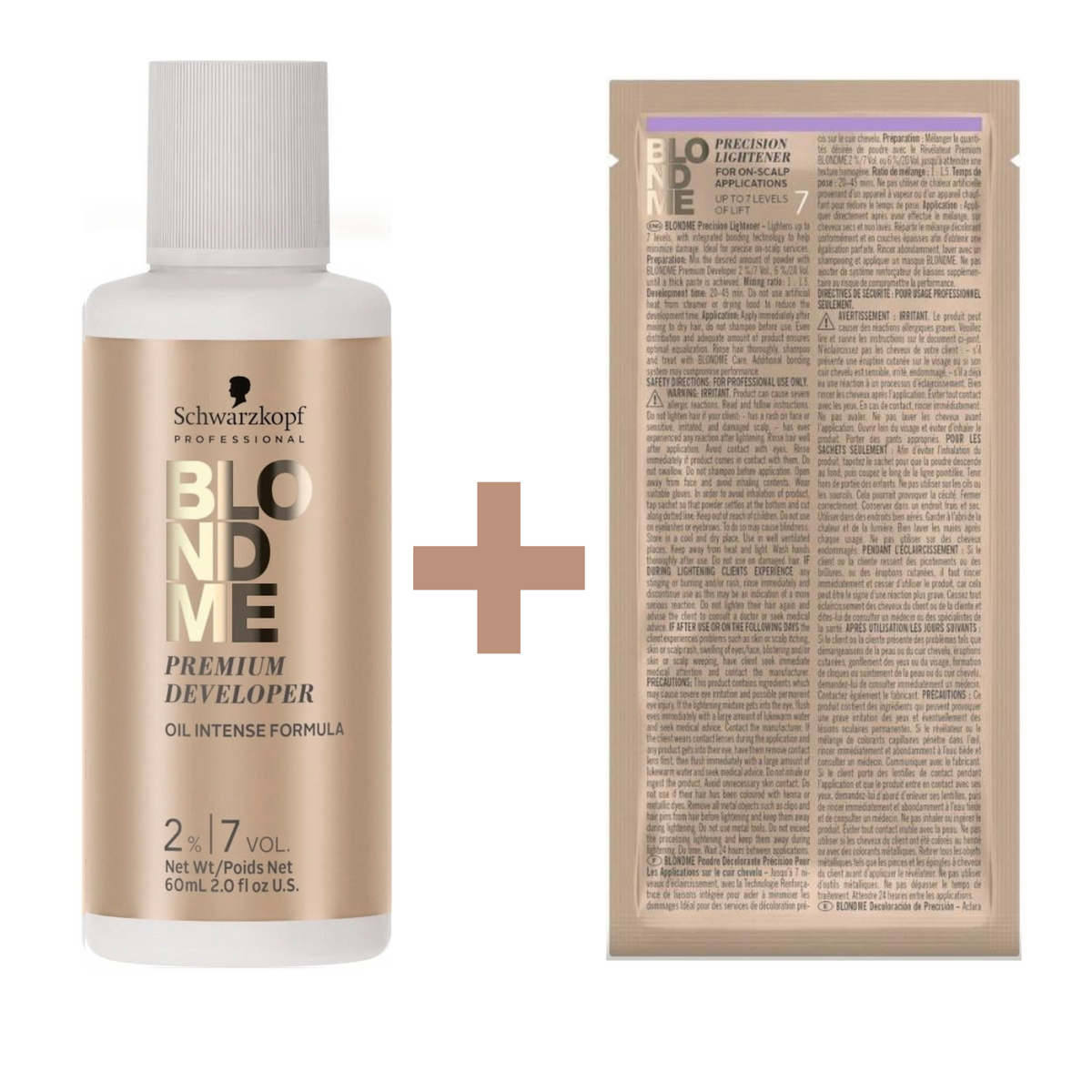 CT-17025.1_Schwarzkopf Professional BlondMe Premium Bleichpulver & Developer Set - 23 g & 60ml - 2% - 7 Vol