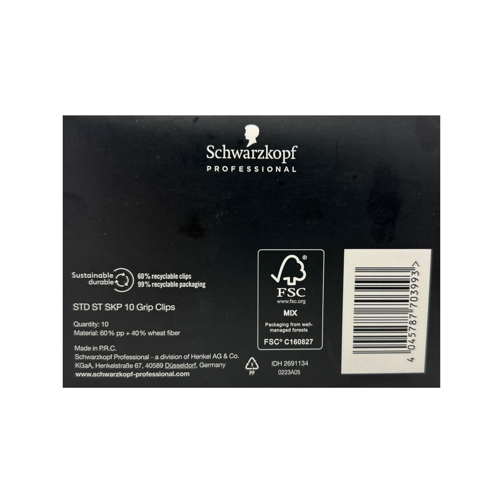 CT-15826_Schwarzkopf Professional Nachhaltige Grip Clips Schwarz (10 Stk)