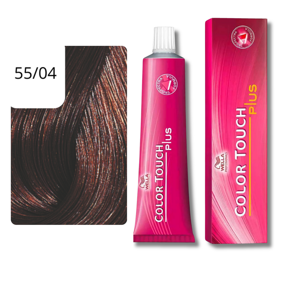 CT-10037.4_Wella Color Touch Plus Halbpermanent - 55/04 hellbraun intensiv natur-rot
