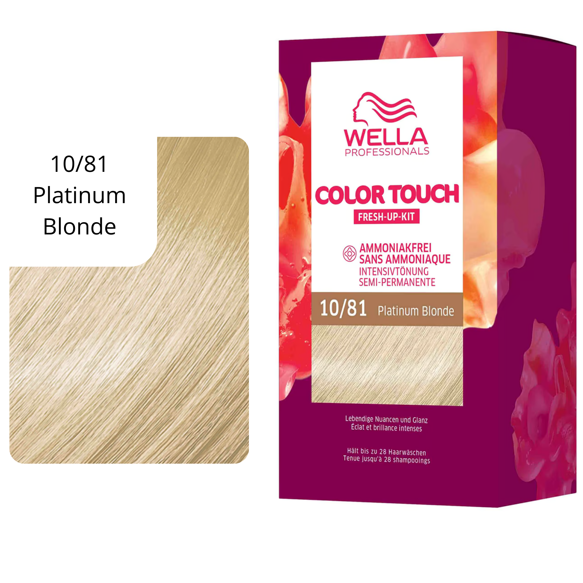 CT-17490.6_Wella Color Touch Fresh Up Kit 10/81 Platinum Blonde - 130 ml