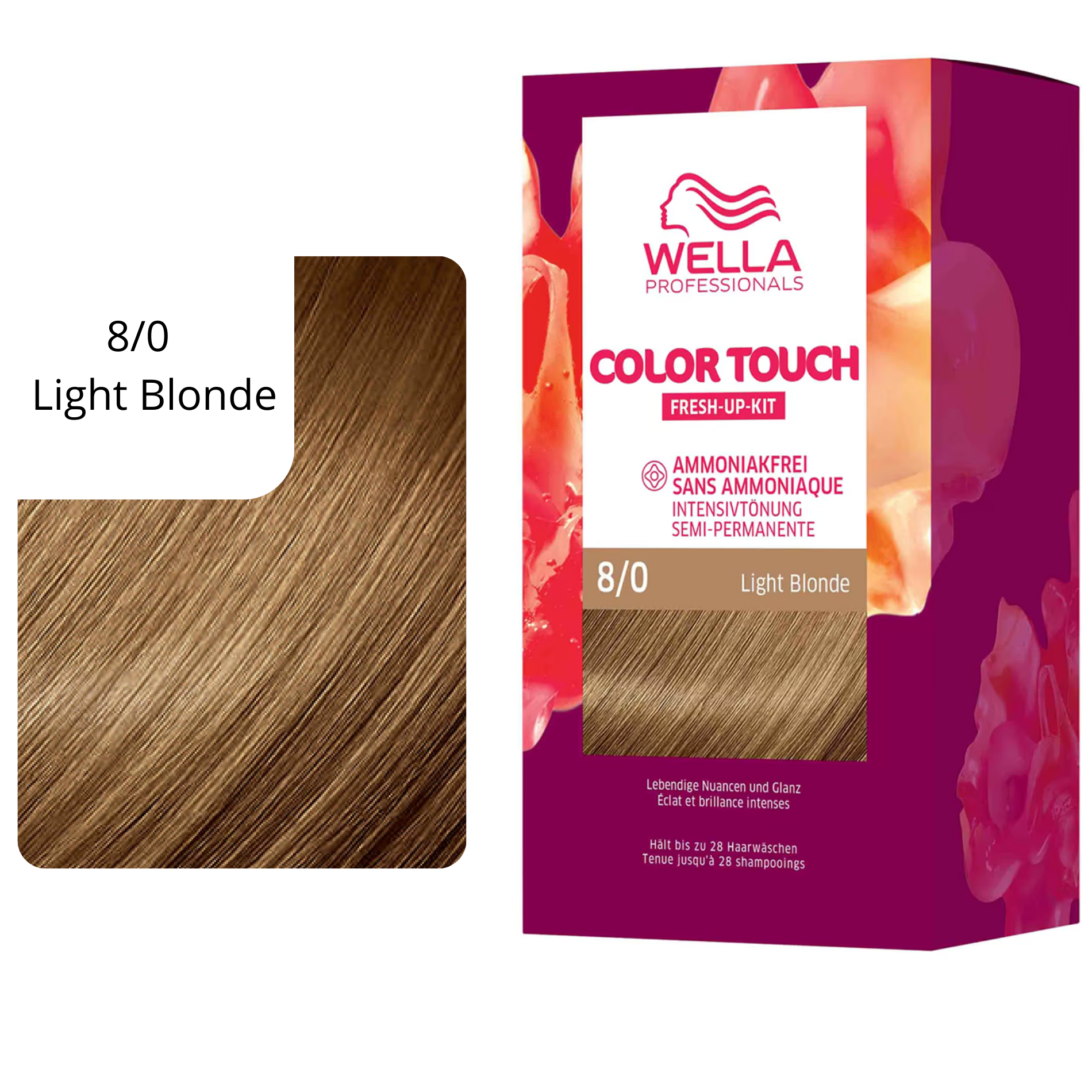 CT-17490.5_Wella Color Touch Fresh Up Kit 8/0 Light Blonde - 130 ml