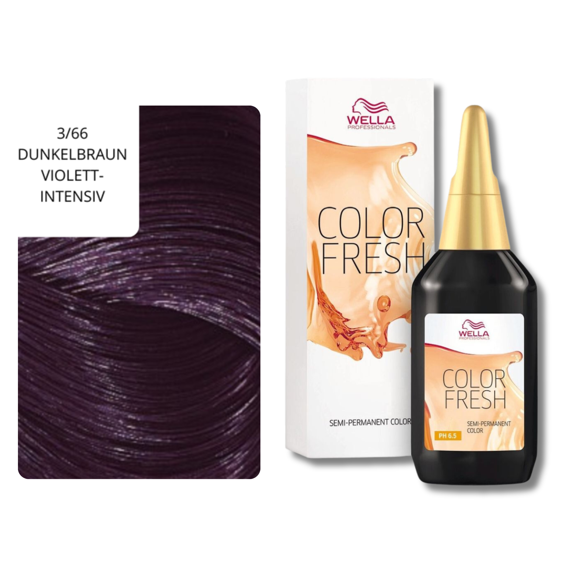 CT-10031.2_Wella Professionals Color Fresh Semi-permanent color  - 75 ml - 3/66 DUNKELBRAUN VIOLETT-INTENSIV