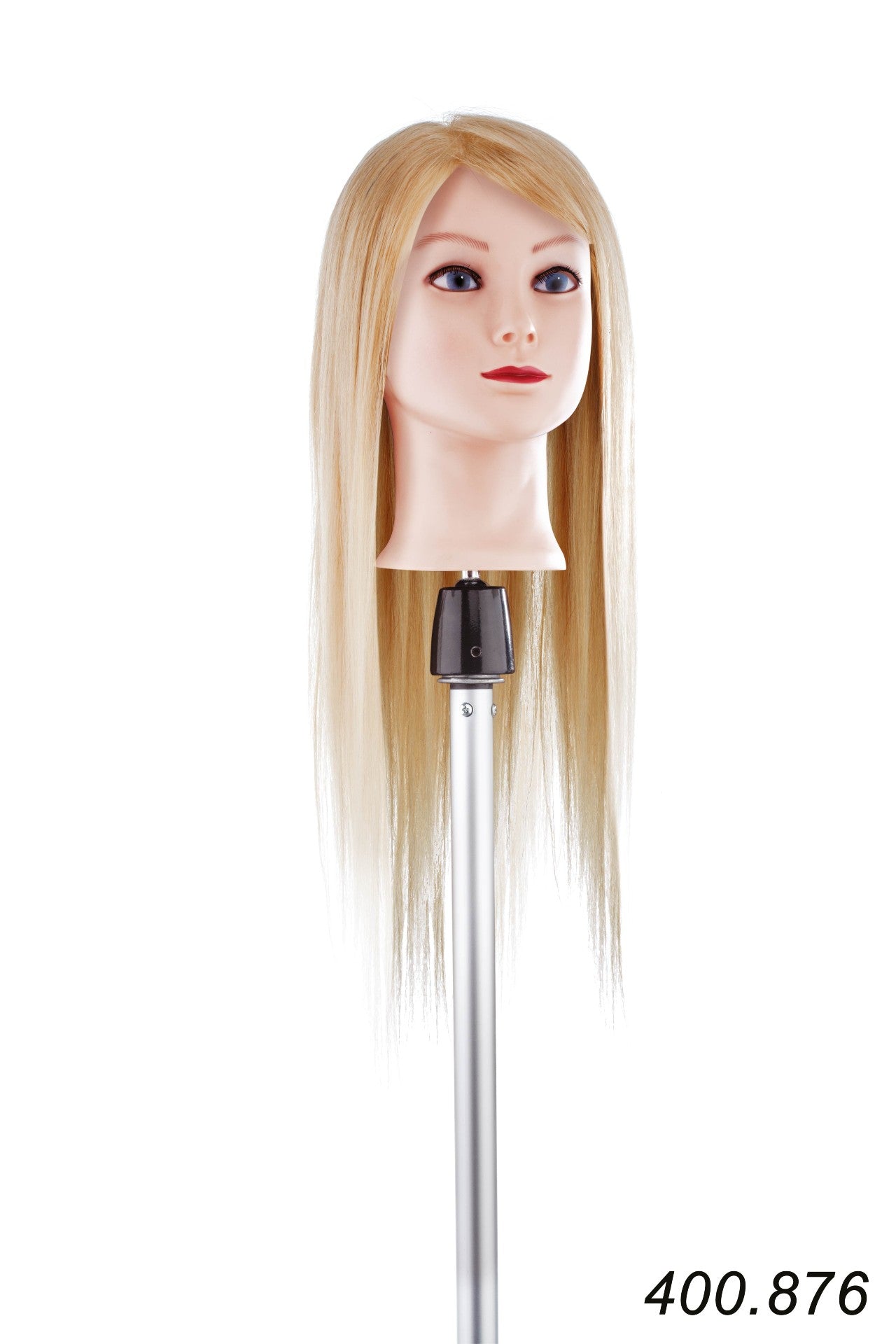 CT-13006_XanitaliaPro Übungskopf Echthaar Extra Lang – 55 cm – Blond (Nuance 9) – 100% Menschenhaar