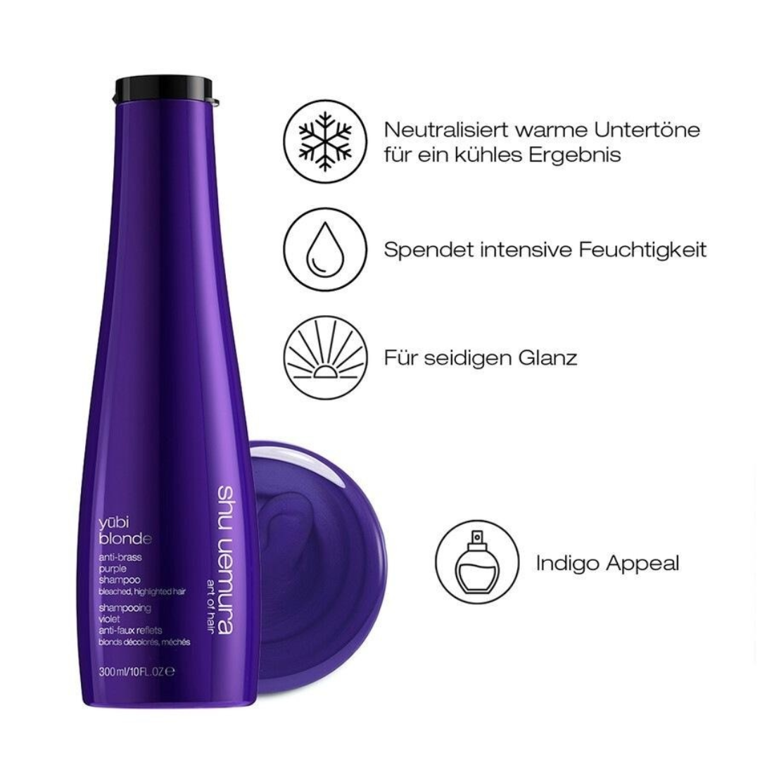 shu uemura Yubi Blonde Shampooing violet anti-faux reflets